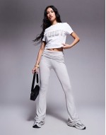 diamanete logo t-shirt in white