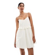 ruddle cami mini dress in white